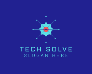 Tech Cogwheel Startup logo design