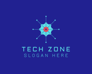 Tech Cogwheel Startup logo design