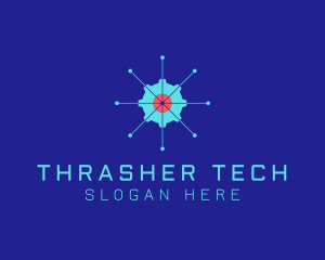 Tech Cogwheel Startup logo design