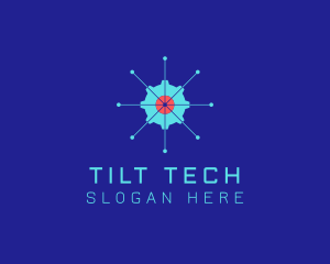 Tech Cogwheel Startup logo design