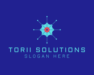 Tech Cogwheel Startup logo design