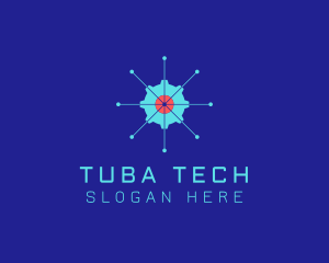 Tech Cogwheel Startup logo design