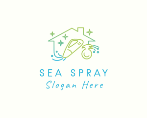 Residential Housekeeping Cleaning logo design