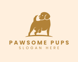 Beagle Puppy Pet logo design