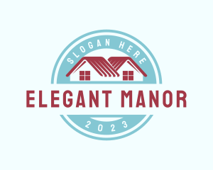 Manor - Roofing Home Improvement logo design
