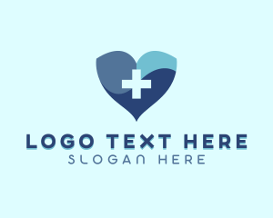 Octagonal - Heart Medical Healthcare logo design