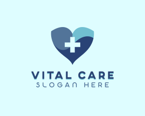 Heart Medical Healthcare logo design