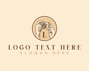 Vlogging - Camera Photography Studio logo design