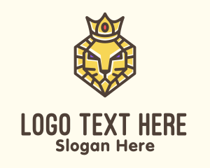 Kingdom - Royal Lion Head logo design
