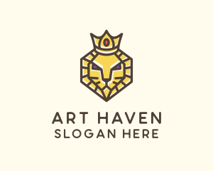 Royal Lion Head logo design