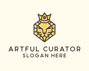 Royal Lion Head logo design