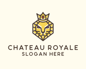 Royal Lion Head logo design