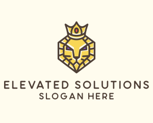 Royal Lion Head logo design