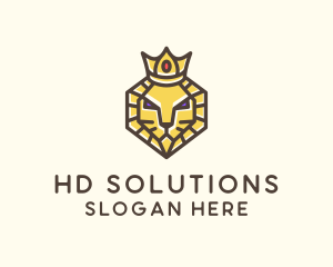 Royal Lion Head logo design