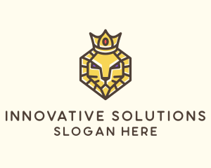 Royal Lion Head logo design