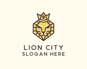 Royal Lion Head logo design