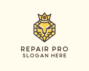 Royal Lion Head logo design