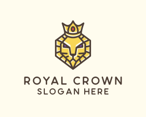 Royal Lion Head logo design