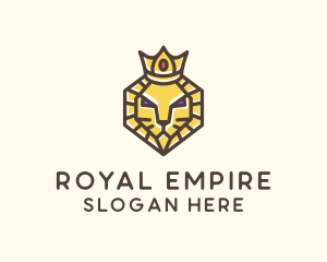 Royal Lion Head logo design