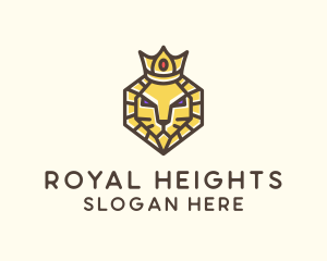 Royal Lion Head logo design