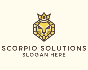 Royal Lion Head logo design