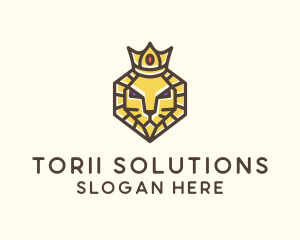 Royal Lion Head logo design