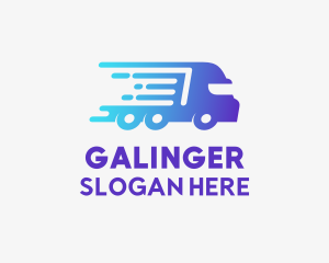 Fast Truck Logistics Courier  Logo