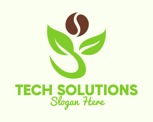 Herbal - Organic Coffee Plant logo design