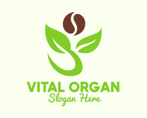 Organic Coffee Plant logo design