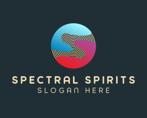 Gradient Sphere Letter S logo design