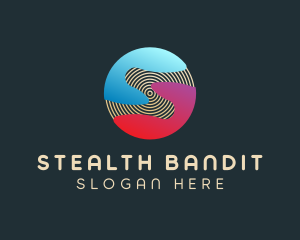 Gradient Sphere Letter S logo design