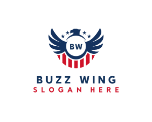 Patriot USA Wings  logo design