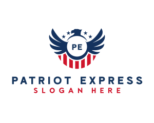 Patriot USA Wings  logo design