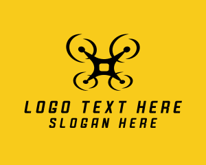 Videography - Video Camera Drone logo design