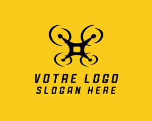Photo - Video Camera Drone logo design