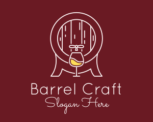 Barrel - Minimalist Wine Barrel logo design