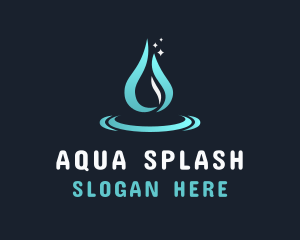 Wet - Liquid Water Droplet logo design