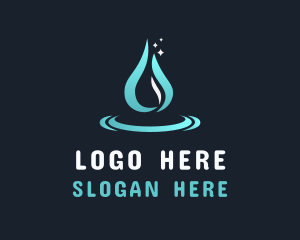Water Supply - Liquid Water Droplet logo design