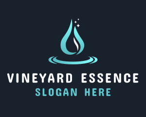 Liquid Water Droplet logo design