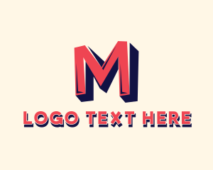 Initail - Generic Startup Brand Letter M logo design