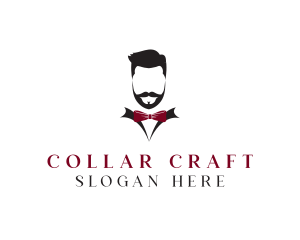 Hipster Gentleman Suit logo design