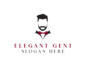 Gentleman - Hipster Gentleman Suit logo design