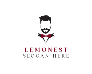 Suit - Hipster Gentleman Suit logo design