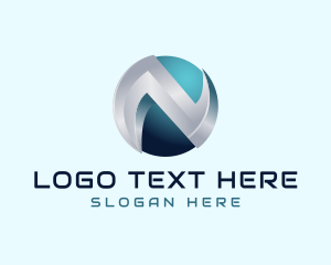 Telecom - Tech Company Letter N logo design