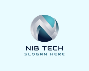 Tech Company Letter N logo design