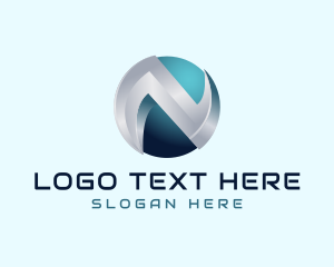 App - Tech Company Letter N logo design