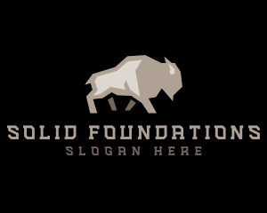 Sanctuary - Bison Buffalo Cattle logo design