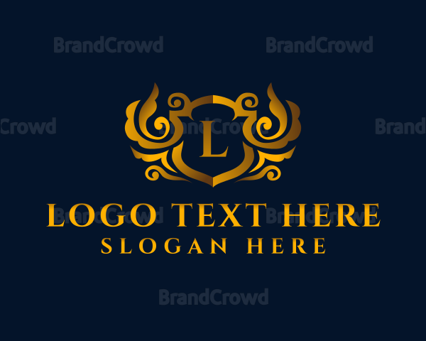 Luxury Crest Shield Logo