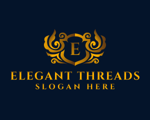 Luxury Crest Shield logo design