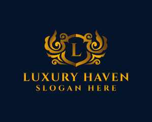 Opulent - Luxury Crest Shield logo design